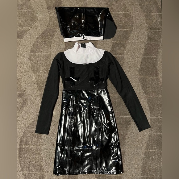 Forplay Other Pvc Faux Leather Pu Wet Look Sexy Nun Costume Dolls